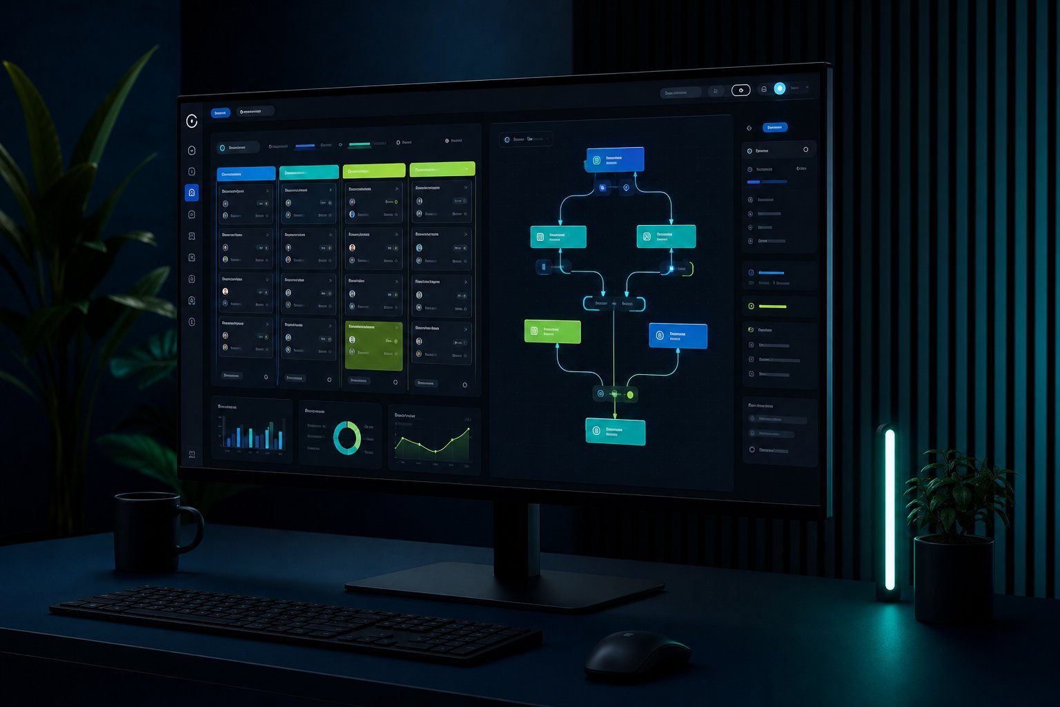 Concept showcase — CRM pipeline and business automation flows by RexTech Solution