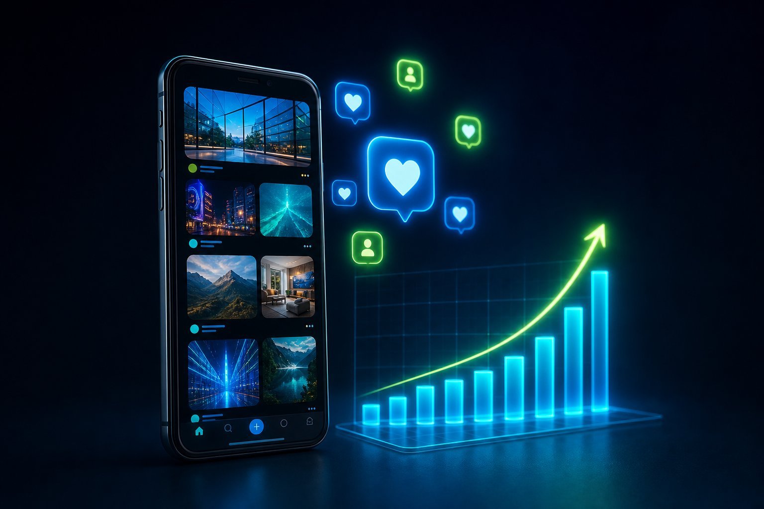 Concept showcase — social media and digital marketing campaigns by RexTech Solution